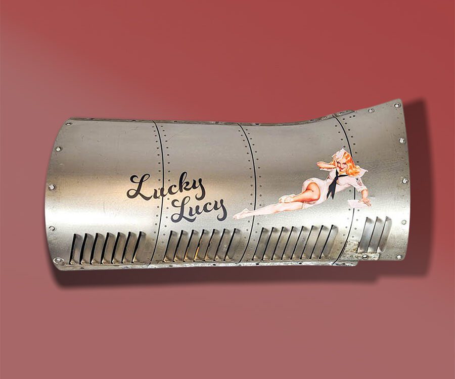 Lucky Lucy Nose Art A320 Pylon Cover
