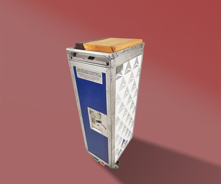 Half Size Galley Drinks Trolley Bar Wrapped With Delta Design