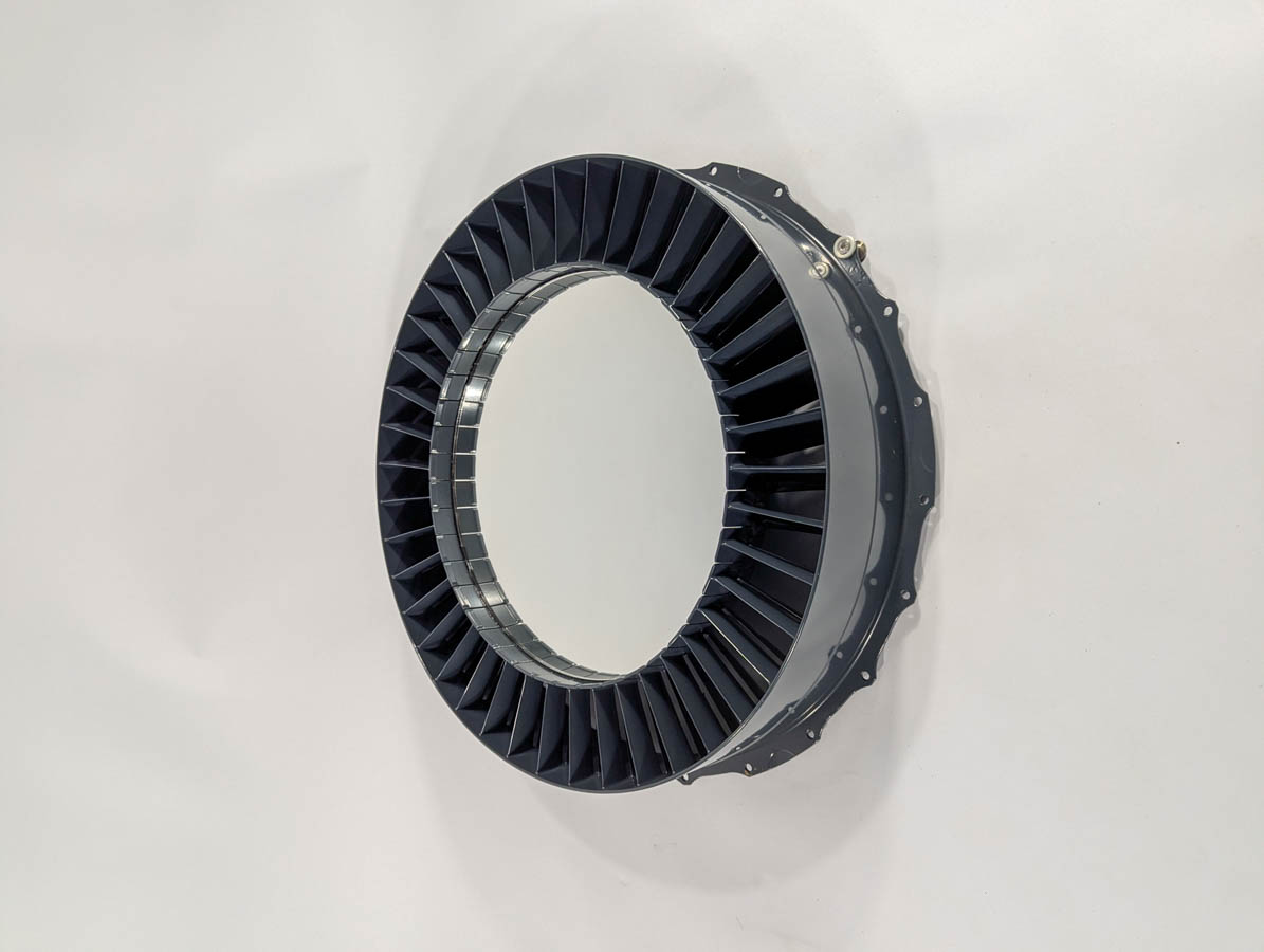 Adour Blade Ring Mirror — Powder-Coated RAF Provenance Grey - Image 4