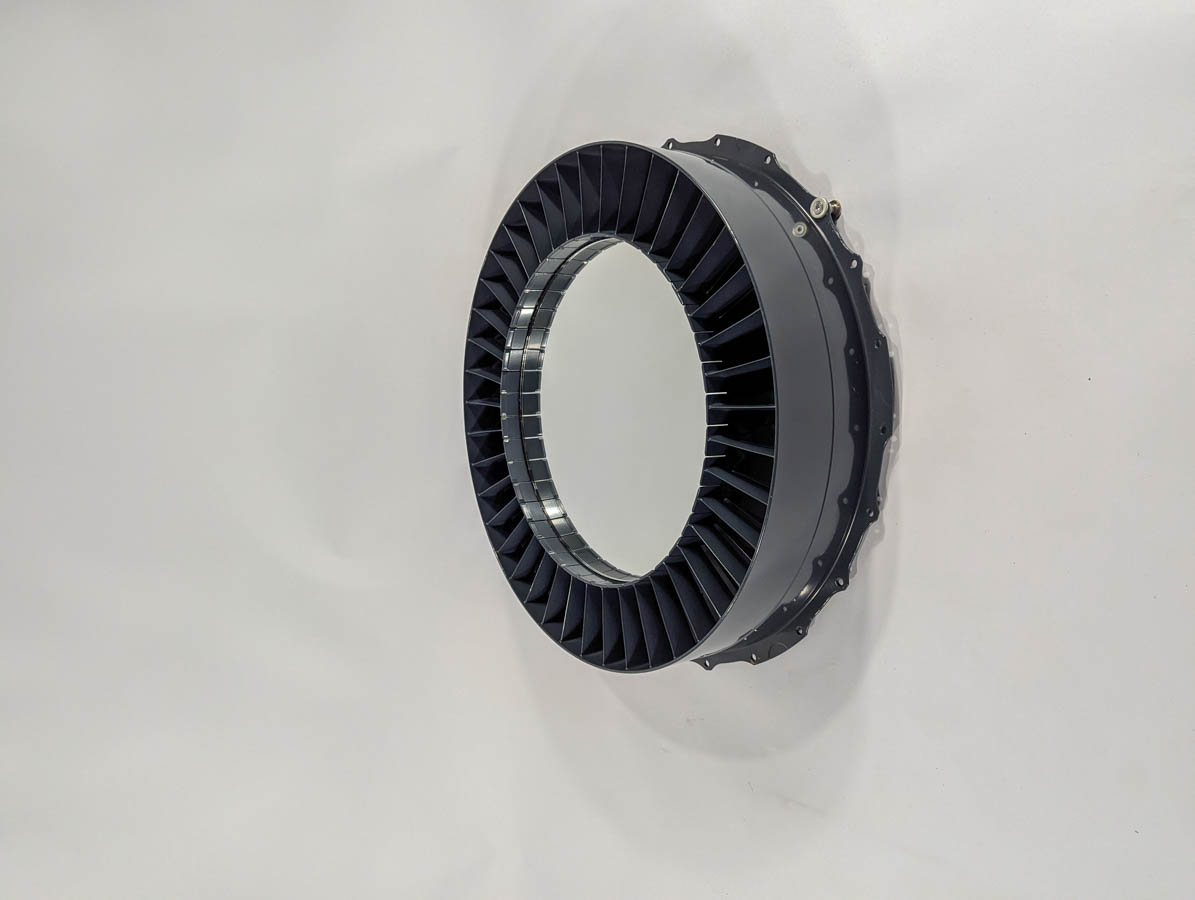 Adour Blade Ring Mirror — Powder-Coated RAF Provenance Grey - Image 5