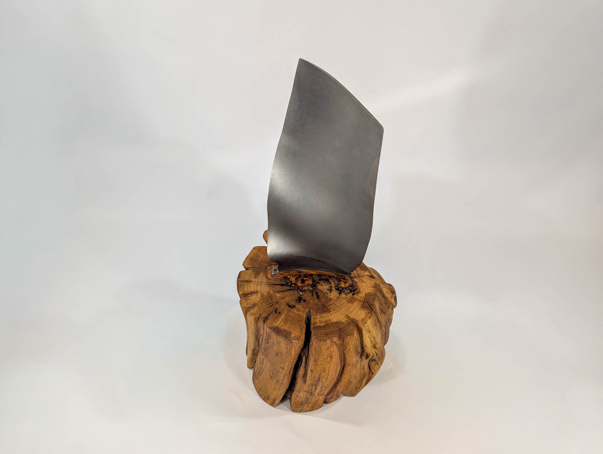 Polished CFM56 - 7B Stage 1 Fan Blade Mounted In Oak - Image 25