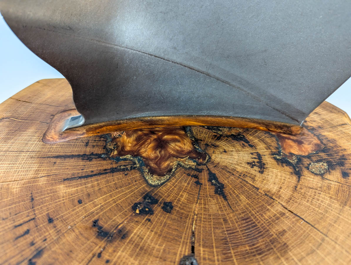 Polished CFM56 - 7B Stage 1 Fan Blade Mounted In Oak - Image 26