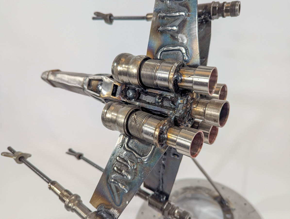 Star Wars Sculpture Made From Aviation Engine & Hydraulic Parts - Image 13
