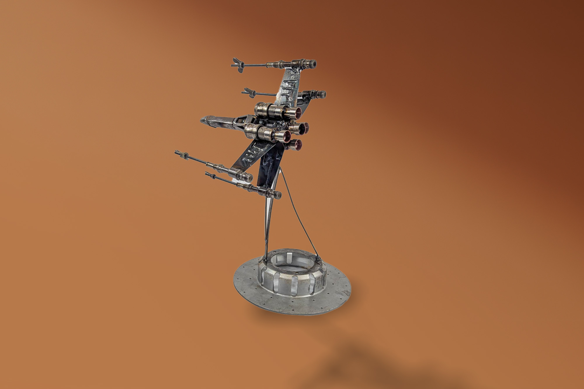 Star Wars Sculpture Made From Aviation Engine & Hydraulic Parts