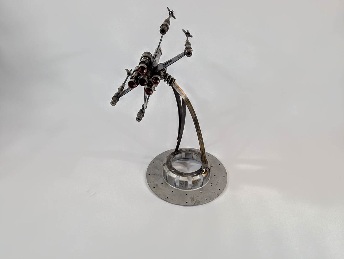 Star Wars Sculpture Made From Aviation Engine & Hydraulic Parts - Image 10