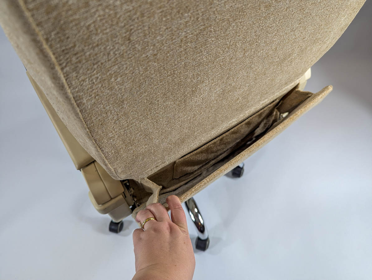 Boeing 727 Beige Office Chair With Fold Out Trays - Image 7