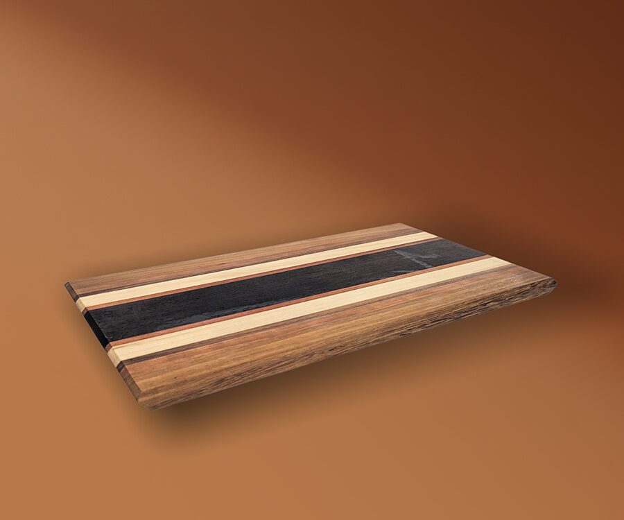 Stripy Charcuterie Board Handmade Wide